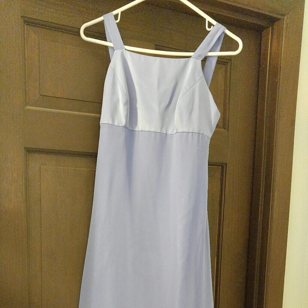 Light blue semi-formal gown